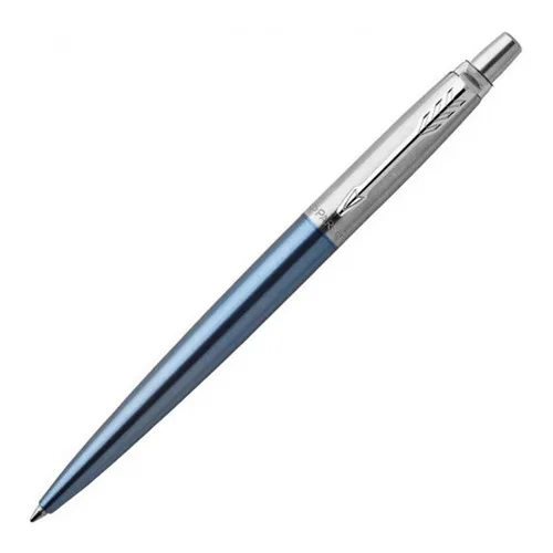 Bolígrafo Parker Jotter Waterloo Azul Detalles Cromados Color del exterior Celeste