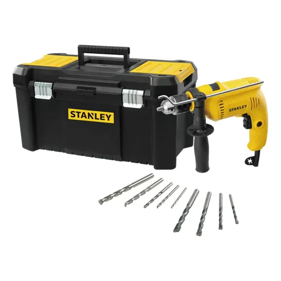 Kit Taladro Sdh600 + Maleta 19  +9 Mechas Stanley