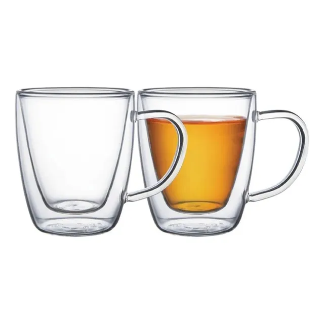 Juego 2 Tazas Vidrio Para Te Y Cafe 0.27 Lt - Tramontina