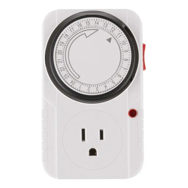 Temporizador Timer Analogico 24 Horas Adaptador