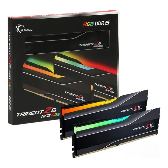 Memoria G.SKILL Trident Z5 NEO RGB 32GB 2x16GB DDR5 6000 Mhz Black CL32 AMD EXPO F5-6000J3238F16GX2-TZ5NR