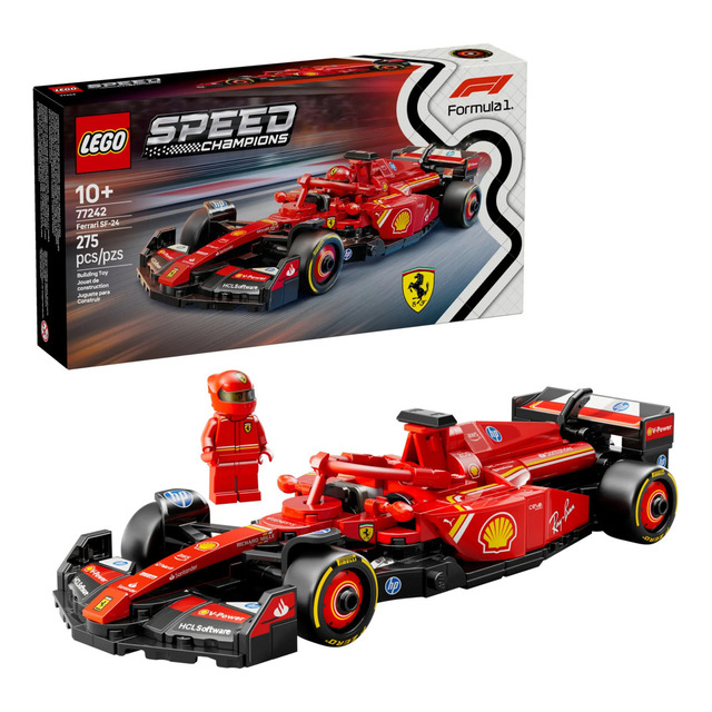 Lego 77242 Speed Champions Ferrari Sf24 F1 Quantidade De Peças 275 Lego 77242 Speed Champions Ferrari Sf24 F1 Quantidade De Peças 275