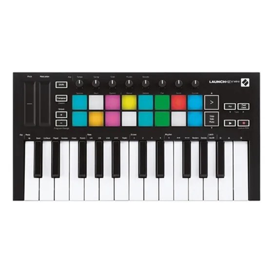Teclado Controlador Novation Launchkey Mini Mk3 Usb