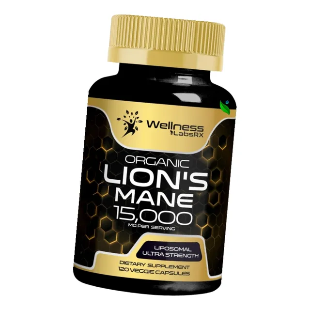 Melena De León 15,000mg X Dosis X 120 Cápsulas - Orgánica