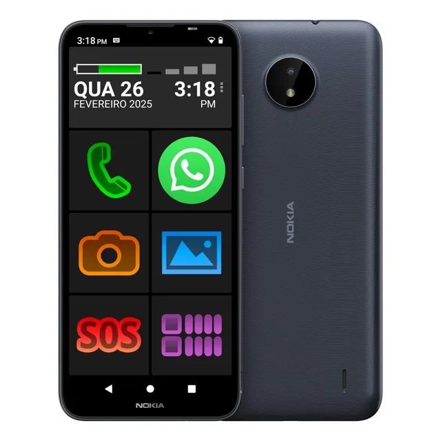 Celular Android Nokia P/ Idoso 32gb Super Resistente Whats +
