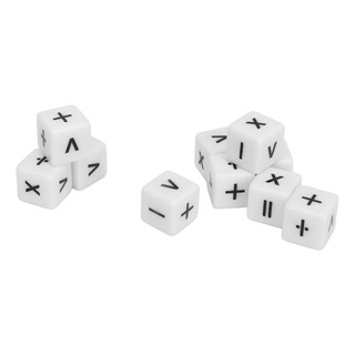 Juego De Dados Matemáticos De 6 Caras Para Enseñanza De Mate Juego De Dados Matemáticos De 6 Caras Para Enseñanza De Mate