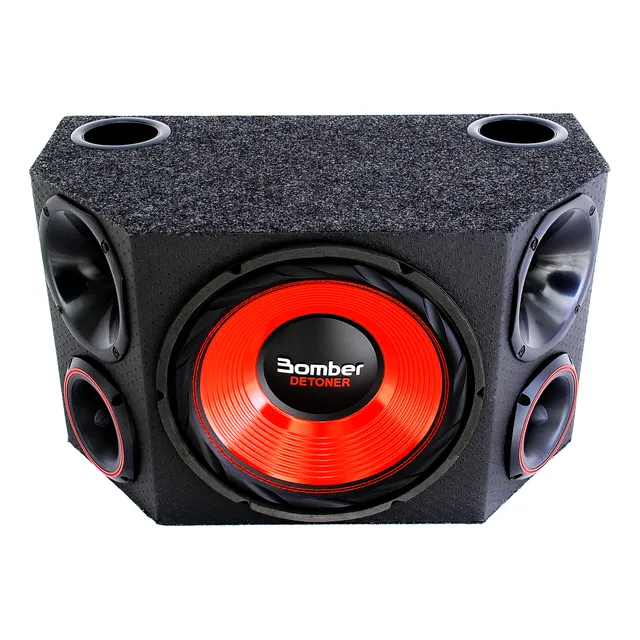 Caixa Som Automotivo Sub Bomber Detoner 12 Pol Vermelho