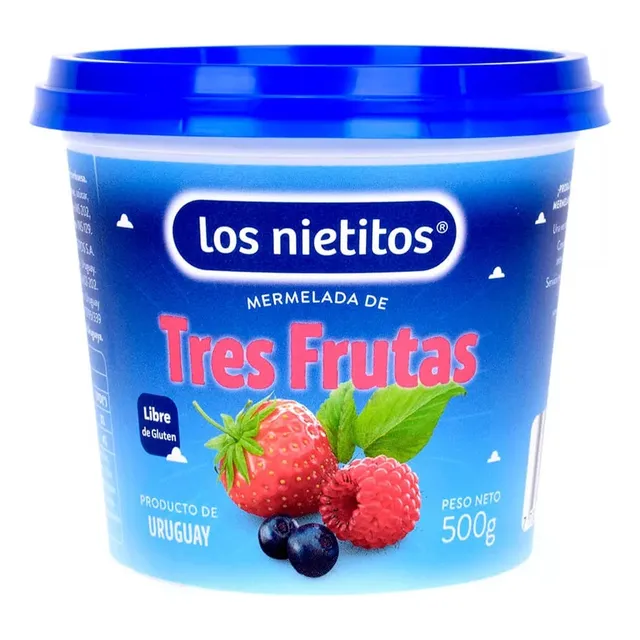 Mermelada Tres Frutas Los Nietitos 500 Grs