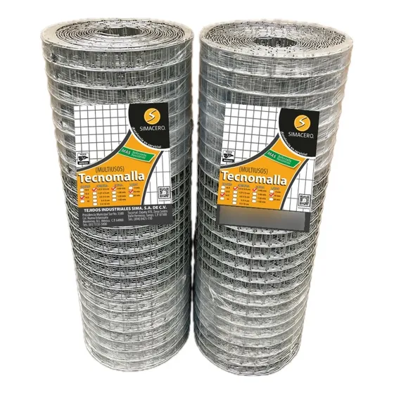 2 Mallas De Acero Multimalla Ab.2.5x2.5cm. Alt.61cm. L 10m