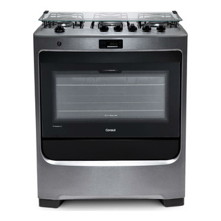 FogĂŁo Consul 5 Bocas Cor Inox Com Dupla Chama E Timer Digita FogĂŁo Consul 5 Bocas Cor Inox Com Dupla Chama E Timer Digita