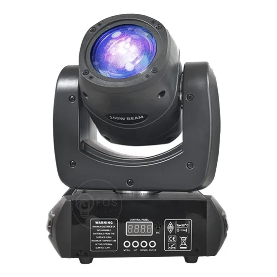 Mini Cabeça Cbi 100 W 8" 8 Núcleos DMX Prisma DJS 127/220V Cor Preto