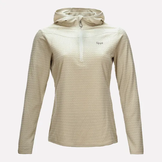 Poleron Mujer Lippi Jacaranda Nano-f 1/4 Zip Hoody Crudo