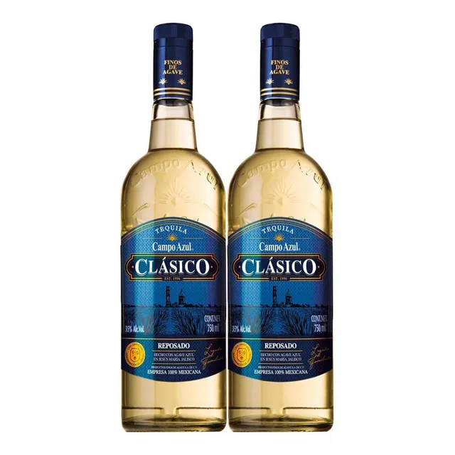 Tequila Campo Azul Dúo Reposado 700ml