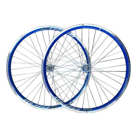 Roda Aero Aro 26 X 1,9 C/ Cubo Rolamento Raios Grosso P/bike