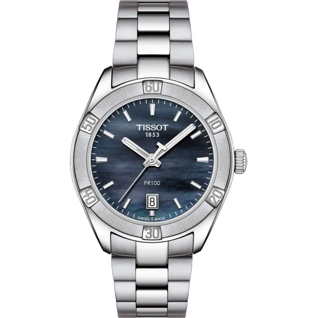 Tissot Womens Pr 100 Sport Chic 316l Caja De Acero B5xyg
