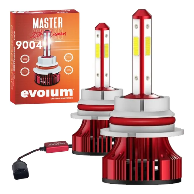 Focos Led Auto 22000lm Baja Alta Niebla 4 Caras Luz Blanca