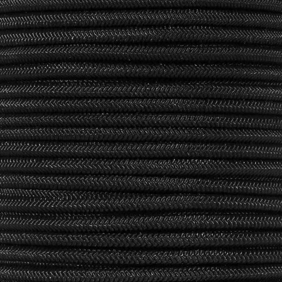 Cuerda Elástica Nailon 10 Tamaños, 3-30m, Negro