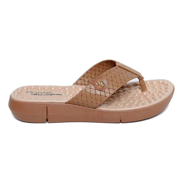 Chinelo Modare Confort Tresse Feminino - Bolha Massageadora Chinelo Modare Confort Tresse Feminino - Bolha Massageadora