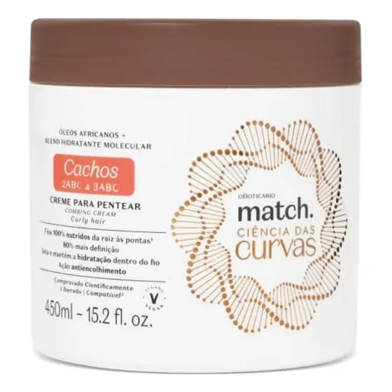 Combo Match Tratamento Ciência Das Curvas