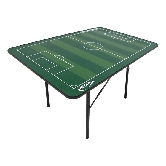 Mesa futebol botão tradicional Klopf pés ferro dobrávei 1027 cor verde-escuro