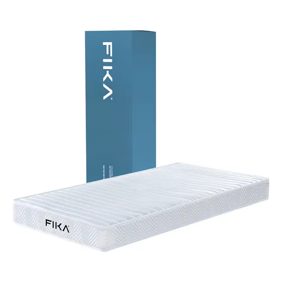 Colchón Fika Sencillo Bonnell Spring En Caja 100x190cm Firmeza Media Color Blanco