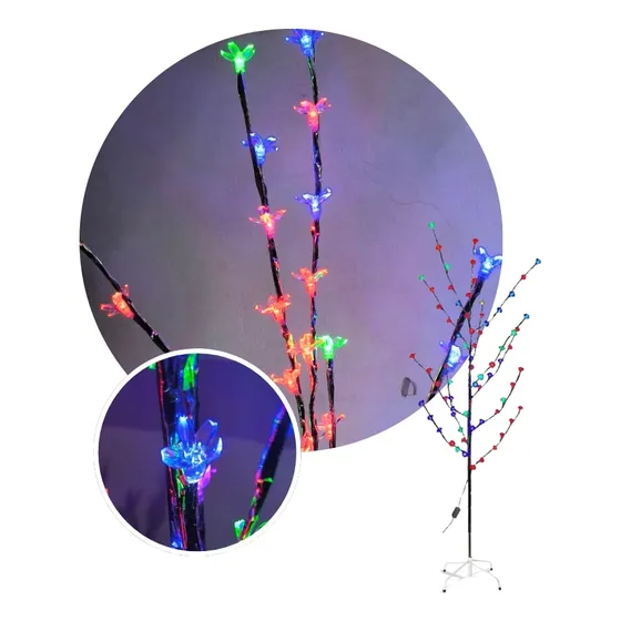 Luces Led Arbol Navidad Minimalista Multicolor 150cm