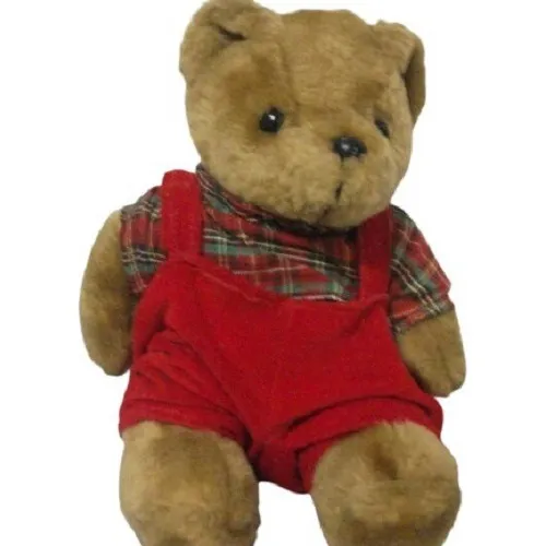 Peluche  Osito Braga Roja 15 Cm  