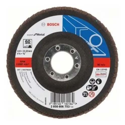 Disco Flap 4-1/2x7/8 G60 X551 Expert Marca Bosch 2608606753