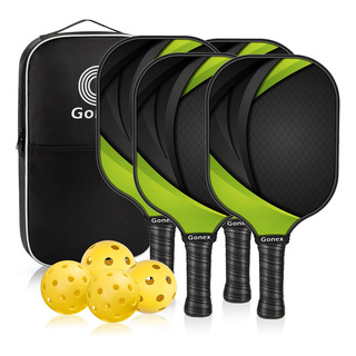 Juego De 4 Palas De Pickleball Aprobadas Por Gonex Graphite Juego De 4 Palas De Pickleball Aprobadas Por Gonex Graphite