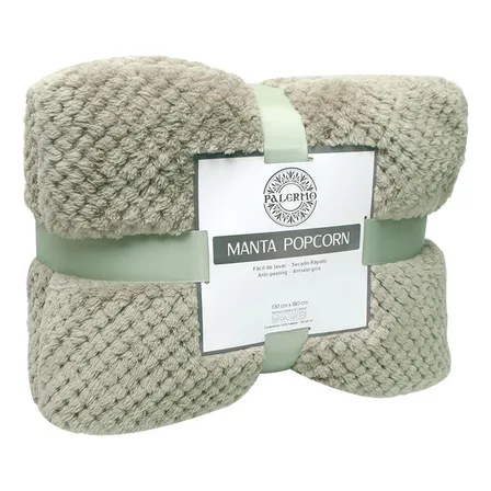 Manta Grande Pop Corn 130x180 Cms Antialergica Palermo
