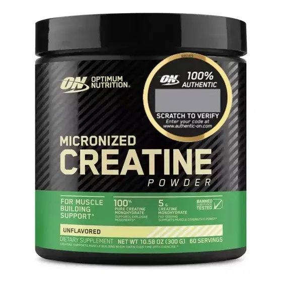 Creatina On Micronizada Optimum Nutrition - Sin Sabor - 300 gramos