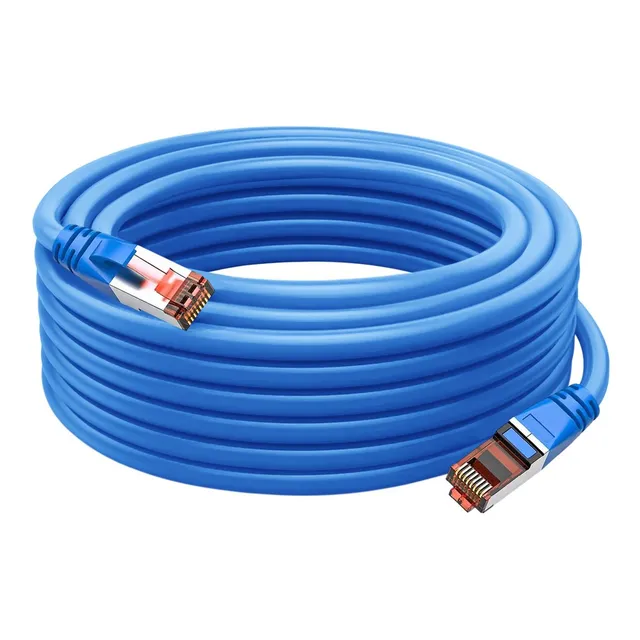Cable Red Lan, Mxeue-006, 10pzas, 15m, Azul, 1gbps, Cat6, Rj
