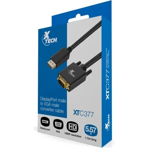 Adaptador Displayport A Vga Xtech Xtc-377 Negro