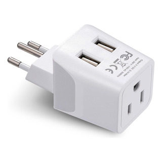Adaptador De Viagem Ceptics Switzerland Com Usb Duplo - Paco Adaptador De Viagem Ceptics Switzerland Com Usb Duplo - Paco