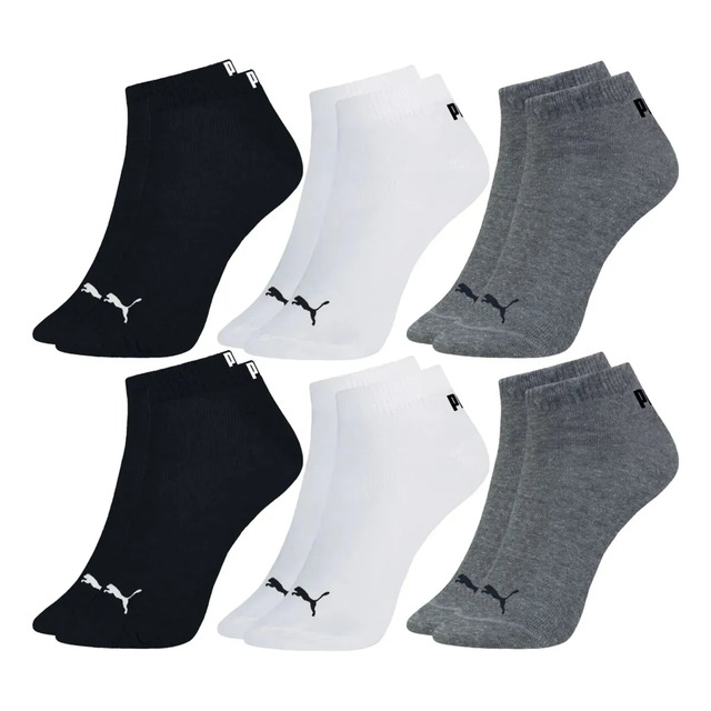 Kit 6 Pares Meia Puma Cano Curto Soquete Algodão Original Kit 6 Pares Meia Puma Cano Curto Soquete Algodão Original