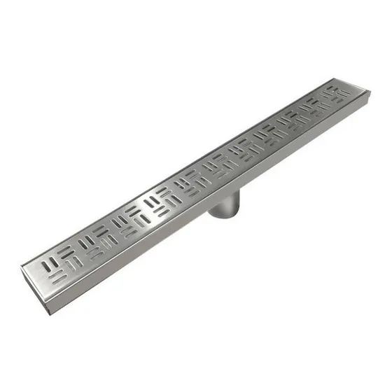 Rejilla Rectangular Estriada De 24'' Para Empotrar En Tubo D
