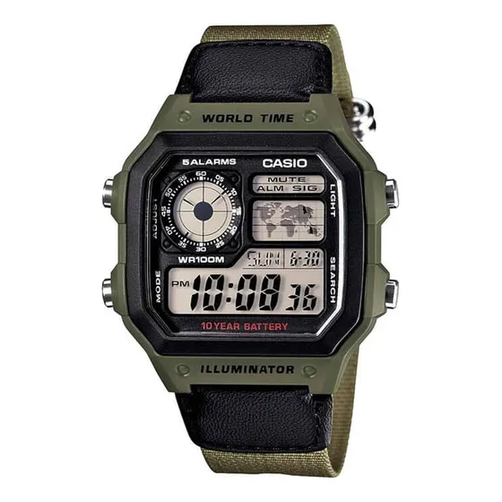 Reloj Casio Digital Unisex Ae-1200whb-3bv