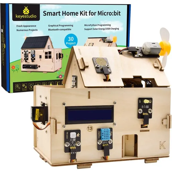 Starter Kit Para Bbc Micro:bit V2 Smart Home Solar Python