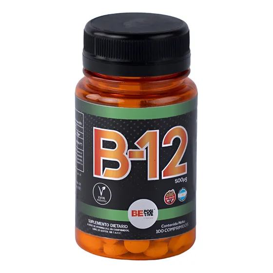 Vitamina B12  100 Comprimidos Be Positive Apto Vegano 500mcg