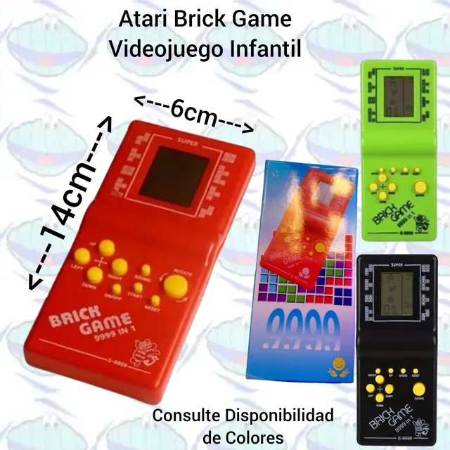Atari Consola De Juegos Portatil Niños Tetris Detal Y Mayor