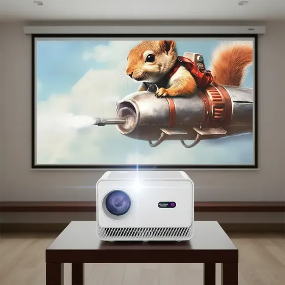 Proyector 4k Wifi Android 4000 Lúmenes Con Altavoces