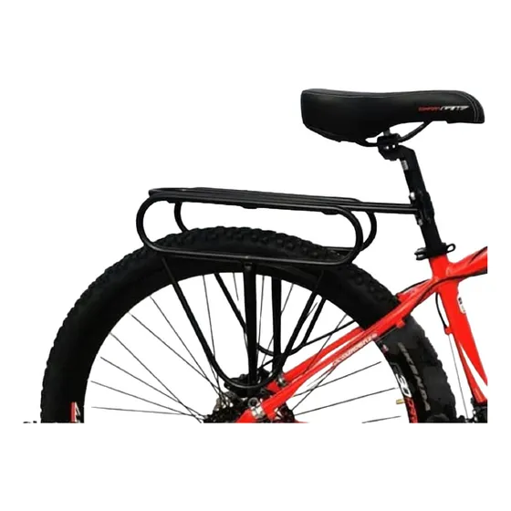 Parrilla Trasera Para Bicicleta Porta Alforjas Apta Para Rines Del 26 Al 29, Anclaje Al Marco