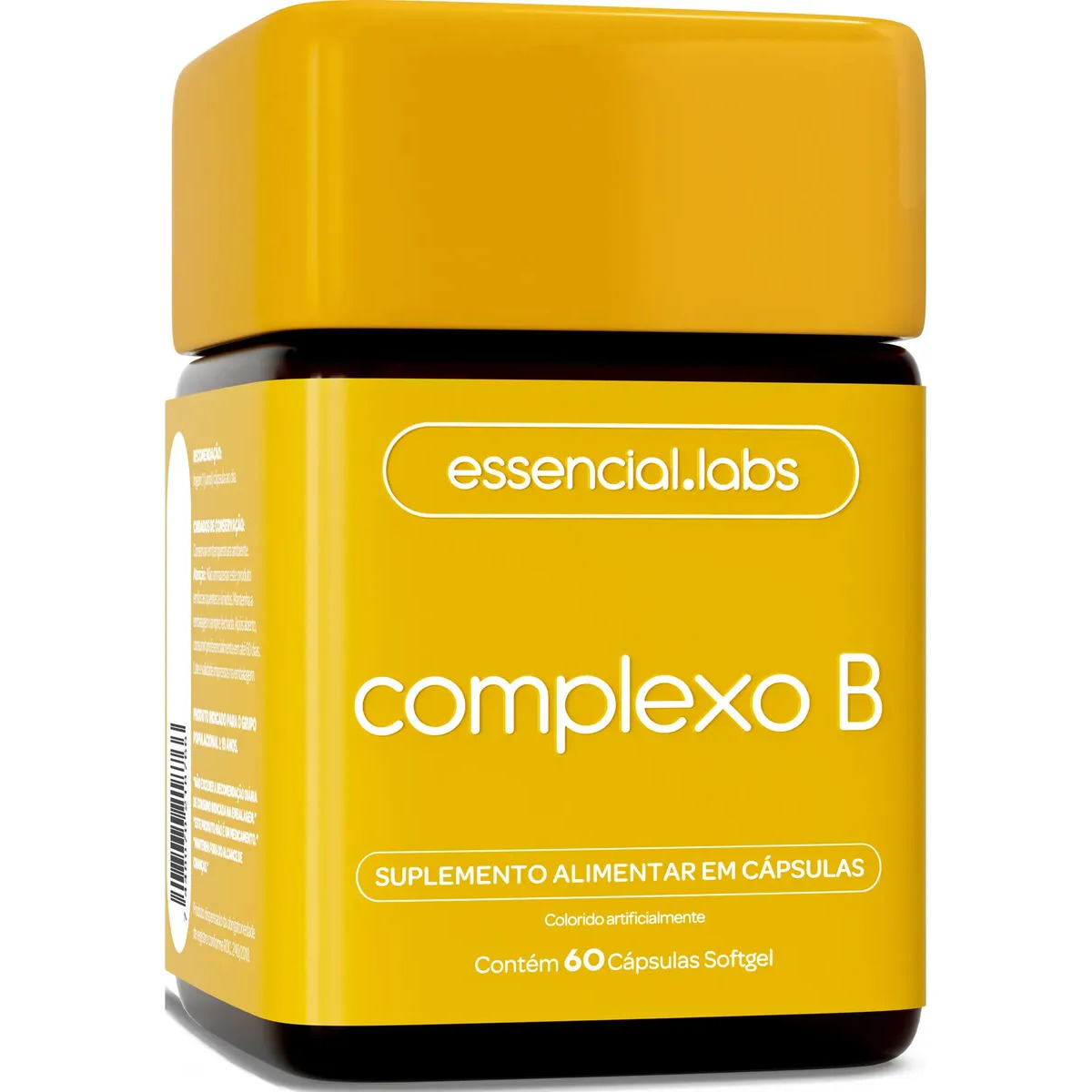COMPLEXO B - 60 Cápsulas Softgel - Fórmula com Máxima Concentração e Biodisponibilidade