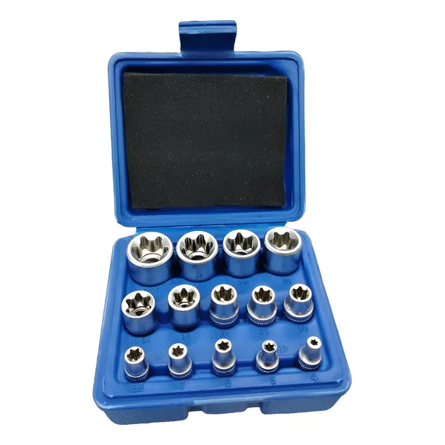 Kit De Herramienta Dados Torx Hembras 14 Piezas Bp