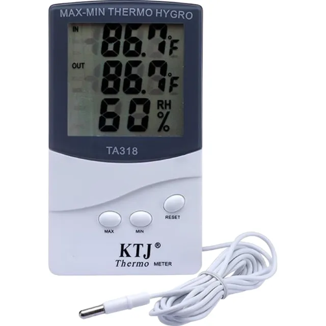 Termohigrometro Ta-318 Temperatura Externa Interna Y Humedad