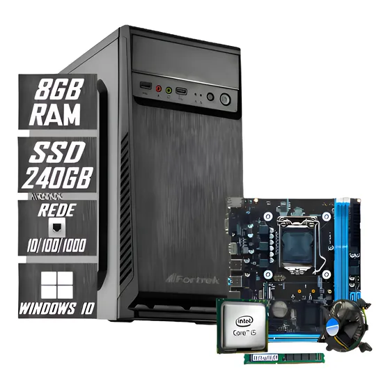 Pc Cpu Intel I5 4570 H81m  8gb  Ssd 240gb