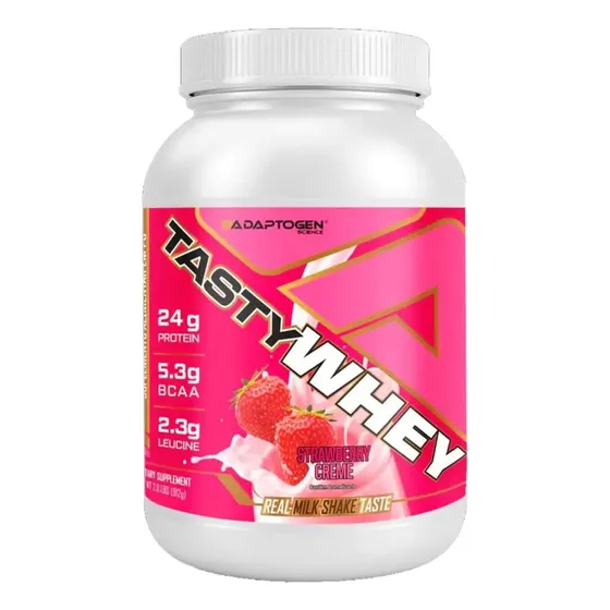 Tasty Whey 3w Gourmet 900g Morango Cream - Adaptogen Science