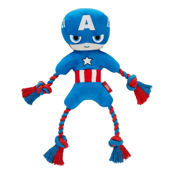 Marvel Capitan America Peluche Cuerda Juguete Para Perros 