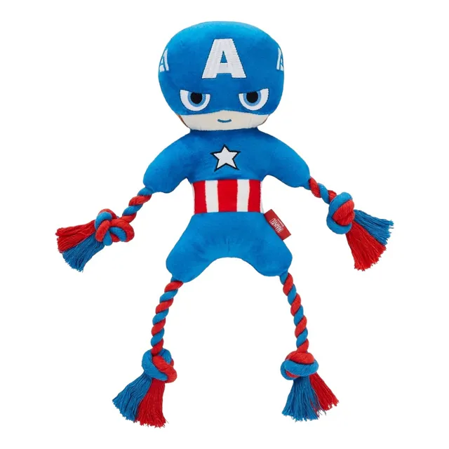 Marvel Capitan America Peluche Cuerda Juguete Para Perros 