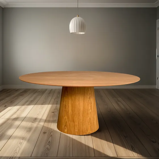 Mesa De Jantar Cone Oval 160x90cm - Freijó